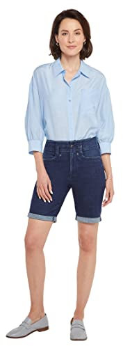 NYDJ High-Rise Ella Shorts w/Binding Detail Genesis 2