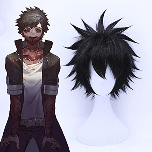 Wig for Anime Cosplay Perücke Dabi Cosplay Perücken Hitzebeständige synthetische Boku No Hero Academia Halloween Cosplay Perücken