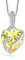 FJ Unendlichkeit November Geburtsstein Kette Damen 925 Sterling Silber Herz Citrin Anhänger Halskette Schmuck Geschenke für Damen Frauen Mutter Freundin Mama