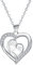 J.MUEN Mutter und Tochter Kette 925 Sterling Silber Herz Halskette Anhänger Halskette Schmuck Geschenke für Mama
