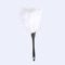 BuyWeek Turquie plumeau, 14 pouces plumeau de nettoyage doux plumeau brosse outils de nettoyage avec poignée noire pour le nettoyage de voiture de meubles de maison(Blanc)