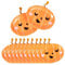 Halloween Pumpkin Plates - Pack of 10 Orange Pumpkin Plates with Cute Face Design - Fun Halloween Party Table Decoration