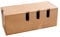 Kabelmanagement-Box aus Holz, Netzkabel-Aufbewahrungsbox, Schreibtisch, schützt und verbirgt Netzkabel und Steckdosenleiste, Kabel-Organizer für Zuhause (Buche)