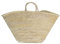 HERSIG - Capazo de palma con asa corta | Bolso de palma con base oval (60x28x33/43)