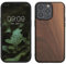 kwmobile Hülle kompatibel mit iPhone 15 Pro Max Hülle - Holz Case - stoßfestes Handy Cover - TPU Handyhülle in Dunkelbraun