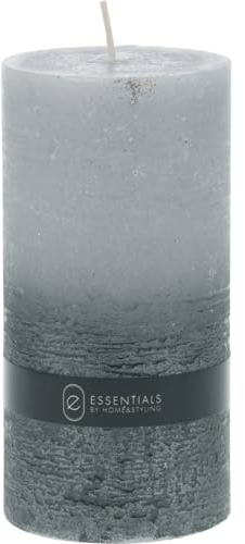 Home & Styling Kerze DIP DYE, 14 cm, Farbe:Grau