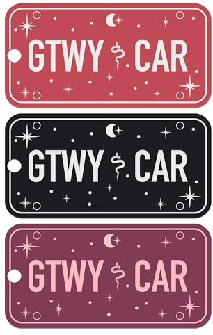 Sticky Art UK Getaway Car - Number Plate: Girly Car Accessory, Acrylic Keychain, Vintage Vibes, Unique Gift Idea, Song Inspired Keychain