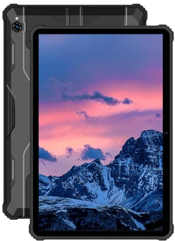 Oukitel RT6 Rugged 8/256 GB - Robustes Tablet - Tablet 10 Zoll - Android Tablet - IP69 Mit Robustes Case - 4G Dual SIM Anschluss - Mobile Internet und GPS - Android 13-20.000 mAh