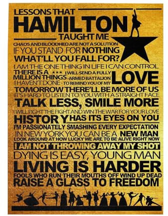 Hamilton Musical Hamilton Taught Me Reading Quotes Jigsaw Puzzle 1000 Pieces, Classroom & Library Decor Art, Perfect for Puzzle Enthusiasts