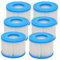 Nephelolux Whirlpools Typ VI Filter, Ersatz Pool Filterpatronen Zubehör für Best-Way, Lay-Z-Spa, Schwimmbad, Coleman SaluSpa, Palm Springs (6 Filter)