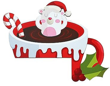 TianWlio Weihnachtsbaum Anhänger Weihnachtsbaum Party Deko 2 Stück Weihnachts Tür Eckschild Holzrahmen Eckdekoration Weihnachts Türschild Wand Holzskulptur für Weihnachtsbaumschmuck (D One Size)