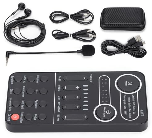 Ensemble d'équipement de Podcast, équipement de Podcast, Téléphone Portable, Carte Son de Diffusion en Direct, Ensemble d'équipement de Podcast, Carte Son pour PC, Ordinateur
