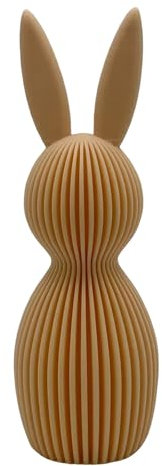 Kashyke Moderne Osterhase Deko 3D Druck Deko Hase, Osterdeko I Hasen Modern I Tolle Osterfiguren, Hasenfiguren, Dekofigur, Osterdeko Tisch, Dekoration für Ostern (Gelb)