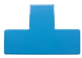 ORGATEX LongLife HD Bodenmarkierung T-Winkel, 50mm, Hellblau, 20 Stück | Heavy Duty PVC; hohe Klebekraft; abriebfeste Oberfläche; für stark belastete Lager- und Fahrbereiche