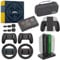 (14 in 1) Newzerol Accessories Bundle for Switch 2 2025 Carrying Case & Joy-con Charging Station, 24 Slots Game Card Case, Thumb Grip Caps, Joycon Grips and Steering Wheels for Enhanced Gaming- Black
