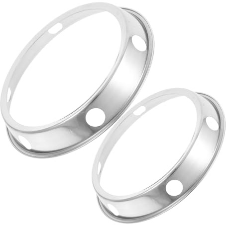 Cabilock 2 Stück Wok Ständer Edelstahl Wok Topf Halter Stabiler Herdständer für Gasherd Camping Outdoor Küche Kleine und Mittlere Pfannenhalter