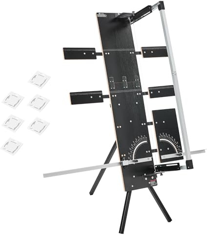 VEVOR Couteau à Mousse à Fil Chaud Électrique, 200 W, Découpeur de Mousse Polystyrène Autoportant, avec 6 Fils Chauffants Nickel-chrome, Longueur de Coupe Max 1150 mm, pour Couper Panneaux KT, Éponge