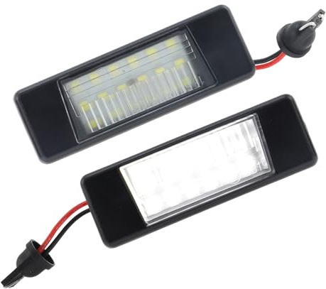 A ABSOPRO 2626189965 LED License Plate Light for NISSAN JUKE (F15) 10-19 | LED, PC Aluminum, 2 Pcs, Tag Light, for NISSAN NV200 Van E-NV (ME0N) 2014, for NISSAN JUKE (F15) 2010-2019