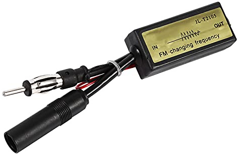 Tbest FM Band Expander Radio Frequency Converter Antenna FM Frequency Antenna Car Radio Band Expander 88 to 108MHz to 76 90MHz with Red and Black Line