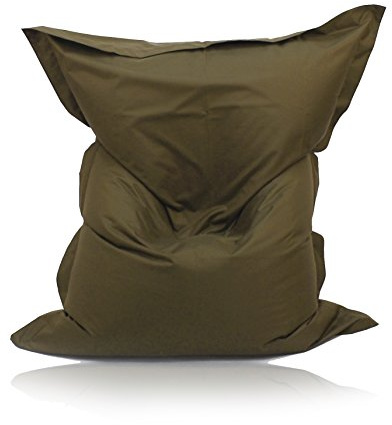 Kinzler S-10026/53 XXL Riesensitzsack, 140x180 cm, Sitzsack Outdoor Indoor, in vielen verschiedenen Farben, mit Innensack, khaki
