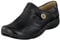 Clarks Womens Un Loop Loafers, Black Leather, 4 UK