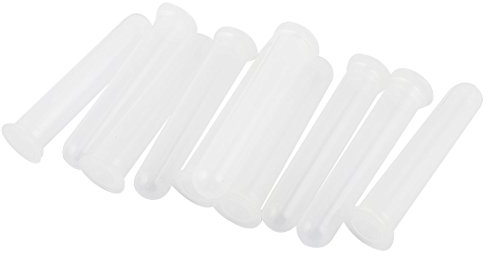 sourcing map Tubes à centrifuger Plastiques 20ml avec Capuchon à Pression Microtube à centrifuger gradué Fond rond Conteneur pour Billes Levure Échantillon Labo 10Pcs Transparent