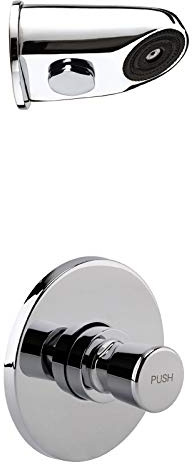 Timed Non Concussive Concealed Shower Valve Self Closing + Anti Vandal Head