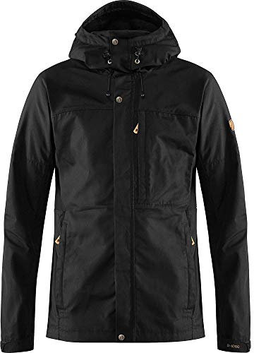 FJALLRAVEN Herren Kaipak Jacket Jacke mit Kapuze, Schwarz (Black), L EU