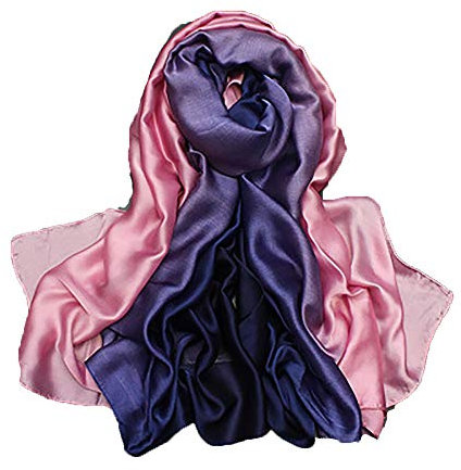 Seidenschal, weich, für Damen, Herbst/Winter, Farbverlauf - - Einheitsgröße