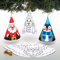 Baker Ross AW982 Árboles de Navidad Cónicos Navideños para Colorear, Ideales para Manualidades Infantiles, Pack de 12