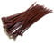Cable Ties - 300mm x 4.8mm - Strong Nylon Zip Ties (100, Brown)