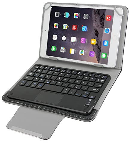 ZAORUN Clavier Housse en Cuir Universelle détachable magnétique de Clavier de Touchpad avec Support Compatible pour 7 Pouces iSO et Android et Windows Tablet PC Accessoires Clavier Tablet PC
