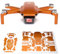 Wrapgrade Skin Sticker Set Kompatibel mit DJI Mini 2 (BUTTERFLY COPPER)