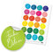 24 x itenga Sticker Aufkleber Etiketten Frohe Ostern Mix bunt kräftige Farben rund 4cm