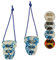 ALPIDEX Griffkrafttrainer 3D 2er Set Trainingsgriffe Klettertraining Griffe Klettergriffe, Farbe:weiß-blau