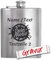 Edelstahl Flachmann mit Gravur, Text Name Motiv personalisiert, Geschenk für Männer, Trauzeugen, Jäger, Trauzeuge/Geschenkidee Geburtstag, Vatertag, Camping, Wandern Klettern, Hochzeit