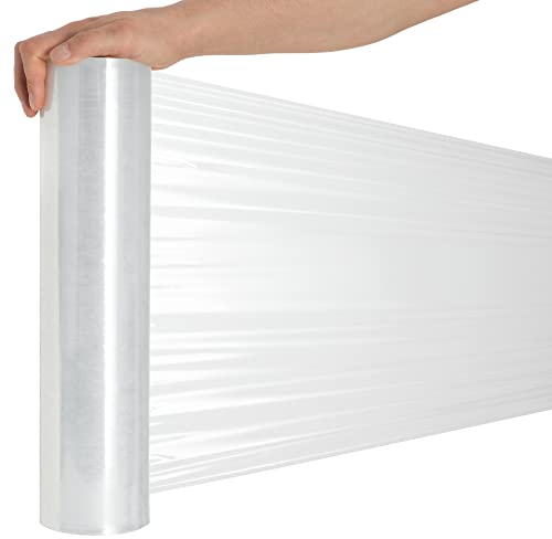 RAGO® Emballage déménagement 300m Film à palette 9,5 × 9,5 × 40 cm Film déménagement Film emballage transparent Film étirable Osmotic plastic wrap Film plastique déménagement Rouleau emballage colis
