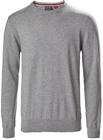 Musto Herren Portofino Crew Knit Strick, Grau, Large