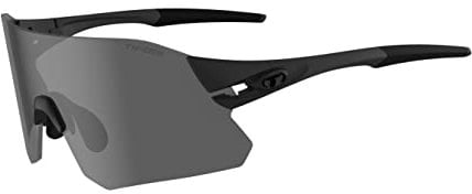 Tifosi Rail Interchangeable Lens Sunglasses, Blackout (Smoke/Ac Red/Clear), L-XL