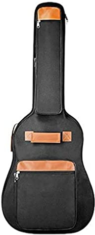 NIDONE 41inch Gitarrenkoffer 10mm Schwamm Dicke Polsterung Akustikgitarre Rucksack mit 4 Taschen Musikinstrumente