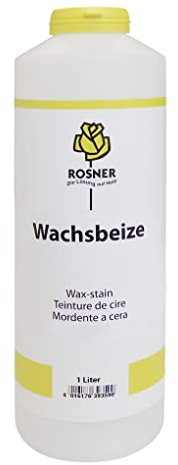 Rosner Wasserbasierende Wachsbeize Holzbeize R117 1 Liter Beize,Emulsion,Wachs