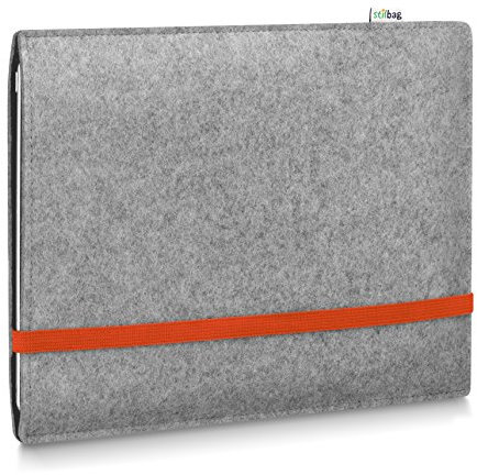 Amazon Kindle Scribe (2022) e-Ink Tablet Filz-Tasche | Leon Hülle - Stilbag Etui Case aus Merino Woolfilz | Farbe: orange-hellgrau | Schutz-Hülle Made in Germany