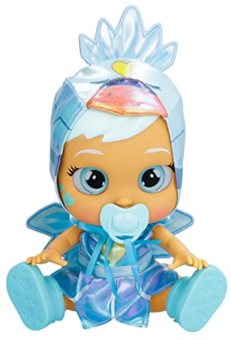CRY BABIES Stars Sydney - Interactive Puppe, die echte Tränen weint mit ausziehbarem Outfit!-Geschenk Spielzeug für Kinder ab 18 Monaten