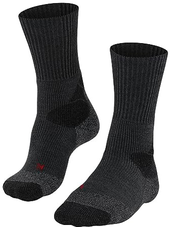 FALKE Women's TKX Hiking Socks Extra-Strong Cushioning Anti Blister Thick Warm Mid-Calf Length Breathable Quick-Drying Climate-Regulating Odour-Neutralising Wool Functional Yarn 1 Pair