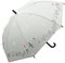 SBAMET Halbautomatischer Regenschirm for Frauen Kinder Pinao Musik Kunstdruck Transparent Langer Griff Werbegeschenk Regenschirm