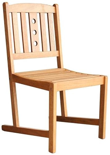 PROREGAL SuperSparSet 2X Holzstuhl Mirza PERMIUM | HxBxT 95x46x58 cm | Außen- & und Innenbereich | Holz | Gartenstuhl, Balkonstuhl, Gartenmöbel, Garten, Gartentisch, Balkonstuhl