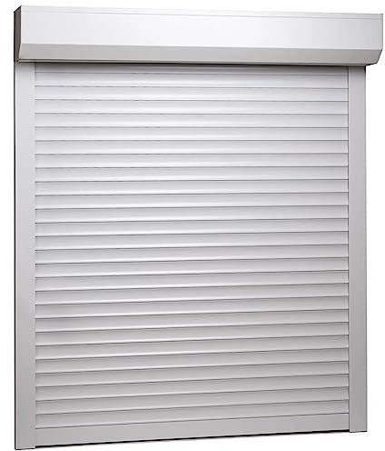 Festnight Roller Shutter Aluminium, Roller Curtains, Opaque Folding Roller Blind, Aluminium Roller Shutter Good Heat and Sound Insulation for Study Room for Home, white 80 x 100 cm