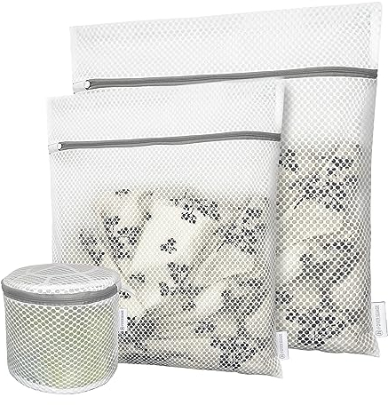 Waben-Netz-Wäschesäcke für Feinwäsche, Reise-Aufbewahrung, Organisieren von Taschen, Kleidung, Waschbeutel für Unterwäsche, Dessous, BH, Bluse, Strümpfe, Socken, Jacke, Mantel, Decke, Schuhe, extra