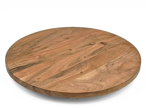 matrasa Drehplatte aus Akazienholz 37 cm - Servierplatte drehbar - Drehbrett Drehteller Tortenplatte