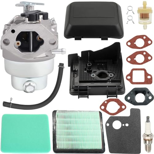 ZAMDOE Carburatore per Hon-da GCV160 HRB216 HRR216 HRS216 HRT216 HRZ216 GCV160a GCV160LAO Motore tosaerba idropulitrice, con coperchio del filtro della custodia del filtro dell'aria